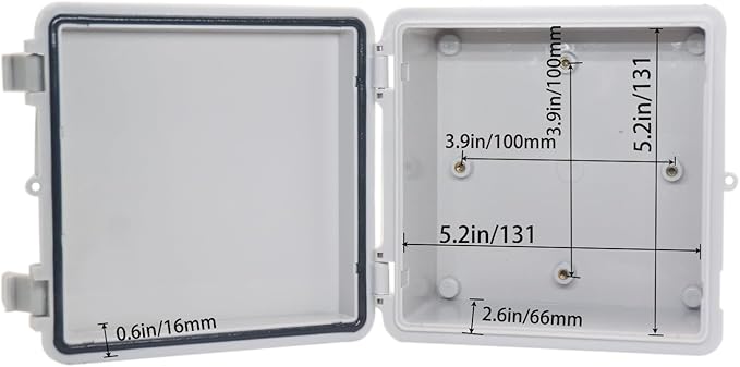 Waterproof Electrical Box Dustproof Junction Box Weatherproof IP67 ABS Plastic - Image 4