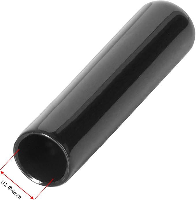 20 PCS Black Round Vinyl Rubber End Caps Kits, Flexible Screw Thread Protectors - Image 2