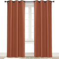 NICETOWN Curtain Blackout Drape Panel, Single Panel, 34 x 84 inch, Burnt Orange by NICETOWN