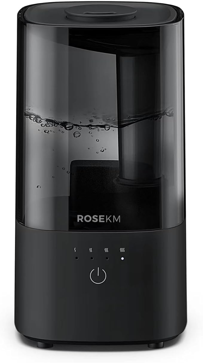 Humidifiers for Bedroom, Small Cool Mist Humidifier for Home Plant and Baby by ROSEKM