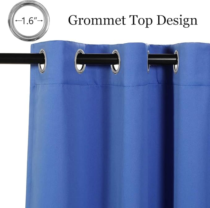 MYSKY HOME Grommet top Thermal Insulated Window Blackout Curtains - Image 2