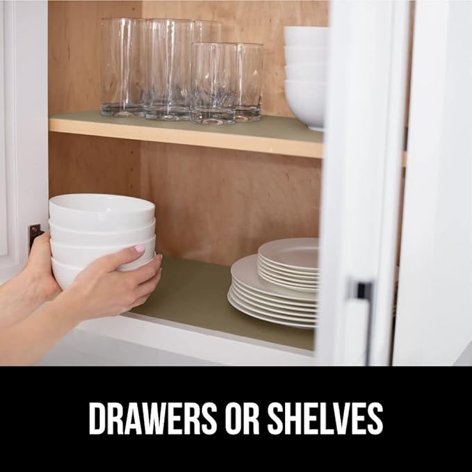 GORILLA GRIP DripGuard Shelf Liner, Non-Adhesive Drawer and Kitchen Cabinet - Image 7