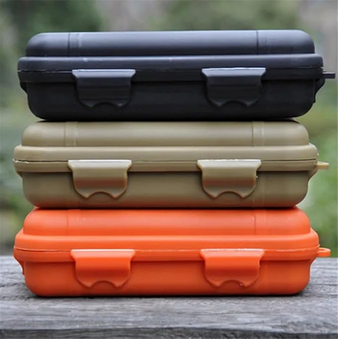 3PCS Outdoor Shockproof Waterproof Storage Boxes Survival Airtight Case Holder - Image 2
