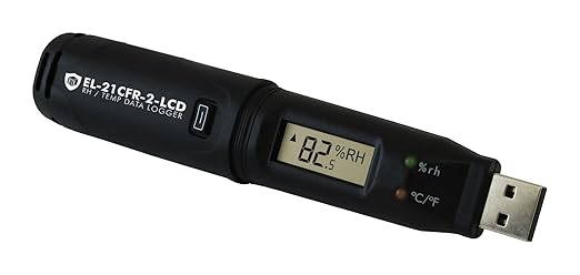 Lascar Electronics EL-21CFR-2-LCD Compatible Temperature, and Dew Point Data by Lascar