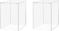2 Pack Food Riser for Buffet Table Clear Acrylic Box 6" x 9" Display Stand by MarketingHolders