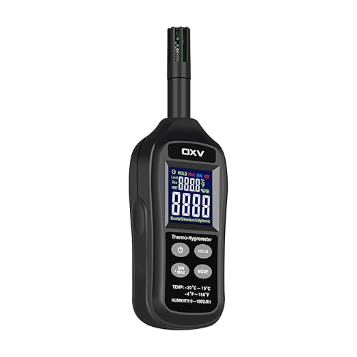 OXV Thermo-Hygrometer Digital Temperature Humidity Meter, Professional - Image 2