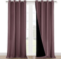 NICETOWN Full Shading Curtains for Windows, Super Heavy-Duty Black Lined by NICETOWN