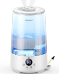 Homvana Humidifiers for Bedroom Home, 3.6 L Cool Mist Top-Fill 34H Super Long by Homvana