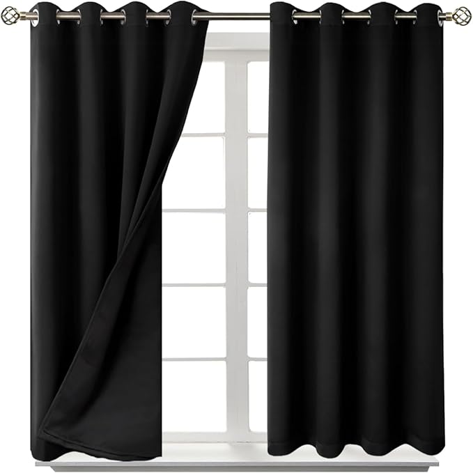 BGment Short 100% Blackout Curtains - Image 8