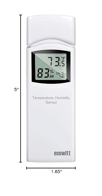 ECOWITT WN31 Wireless Multi-Channels Thermometer and Hygrometer Sensor - Image 7