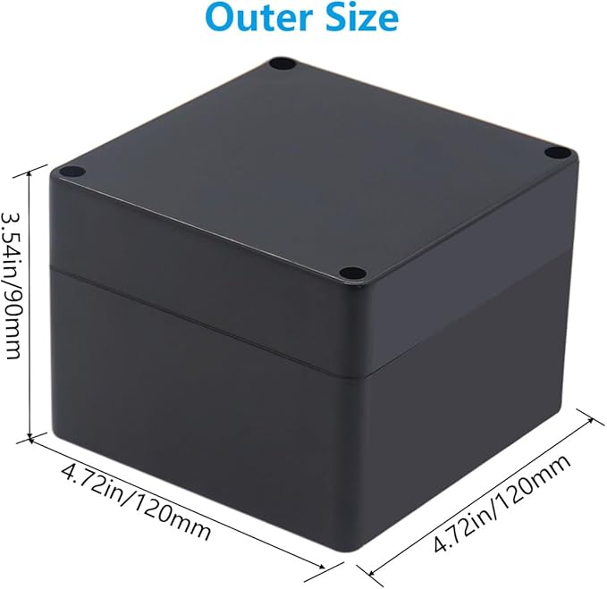 Project Box ABS Black Electrical Boxes IP67 Outdoor Waterproof Box Electronic - Image 2