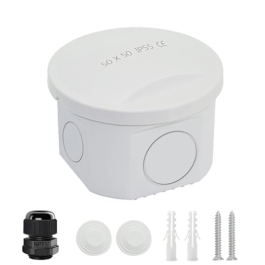 LeMotech Junction Box, Electrical Box IP55 Water Resistant Dustproof ABS by LeMotech