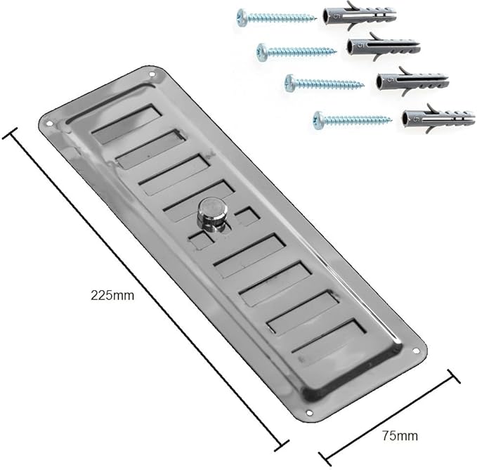 HVAC Adjustable Stainless Steel Non-Magnetic Ventilation Grille, Regulated Air - Image 4