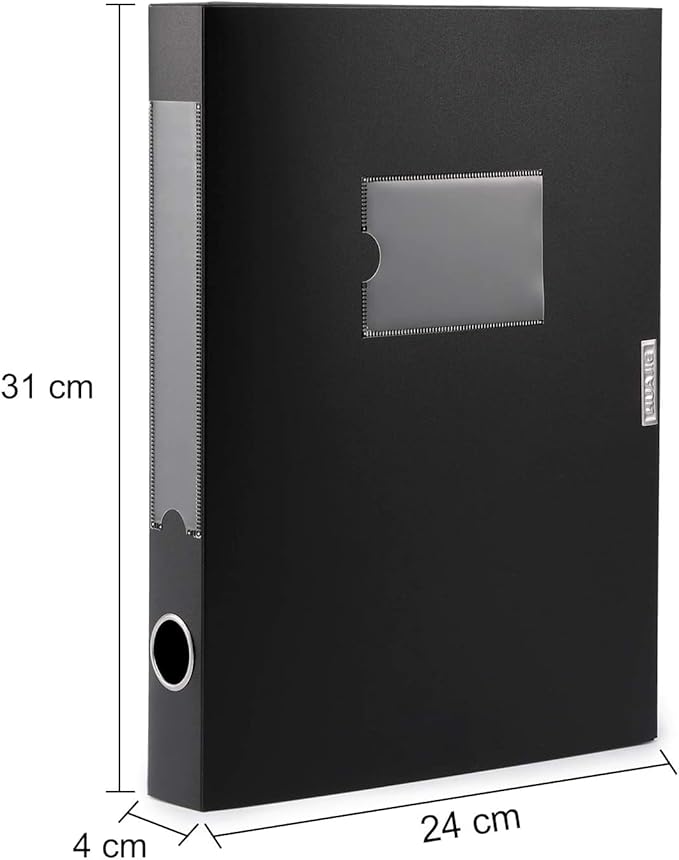 HUA JIE A4 Storage File Boxes Plastic Archives Cases - Image 2