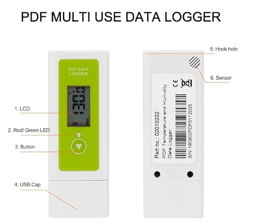 YMP-20ED Portable LED Display TemperatureAnd Humidity DataLogger Home-use - Image 8