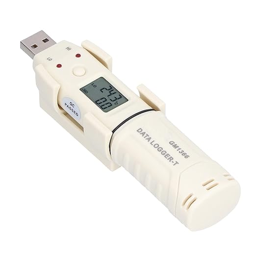 Temperature Data Logger, Battery Powered Low Power Consumption Digital Humidity - Image 2