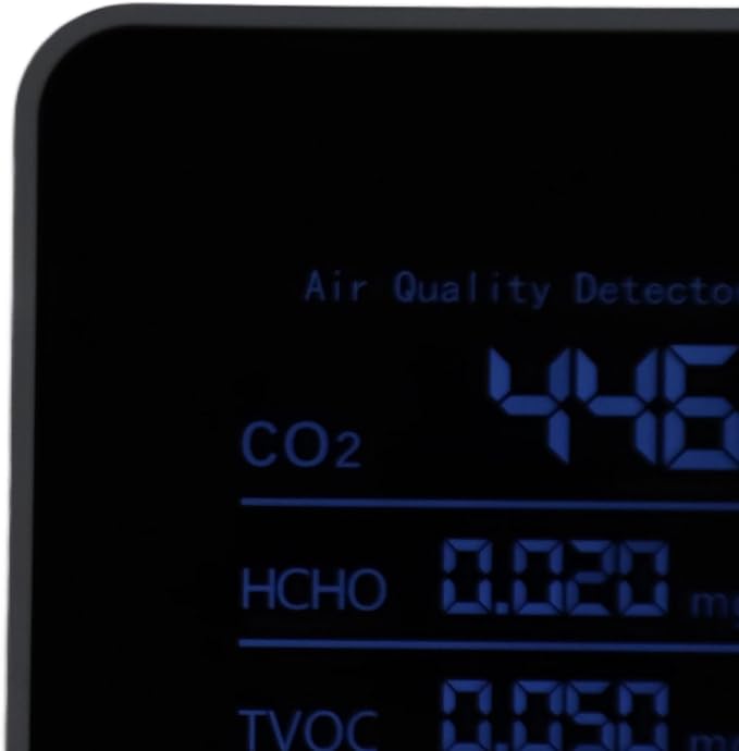 5-in-1 CO2 Detector Carbon Dioxide Monitor Battery Operated Indoor Air Quality - Image 5