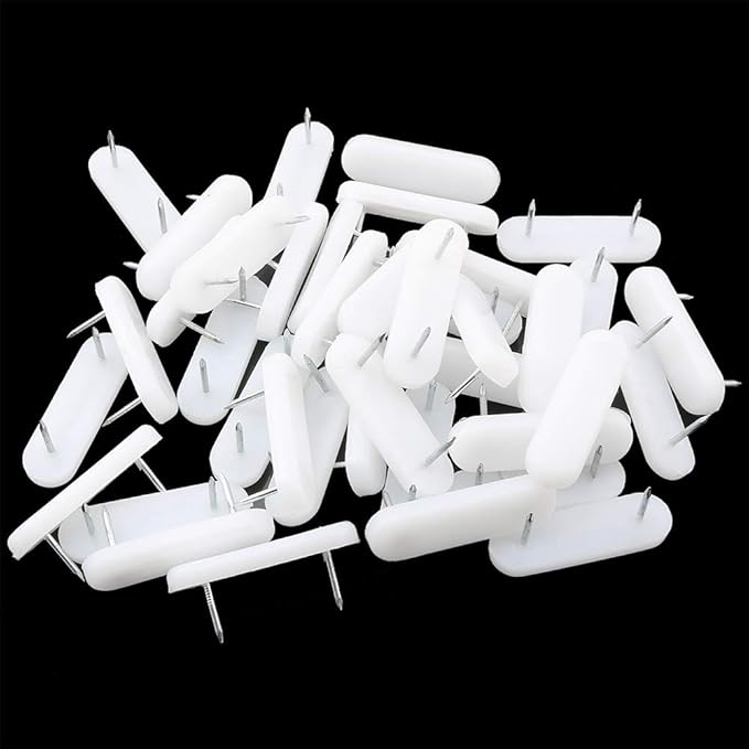 40pcs Plastic Head Double Pins Multifunctional Furniture Chair Leg Feet Pads - Image 3