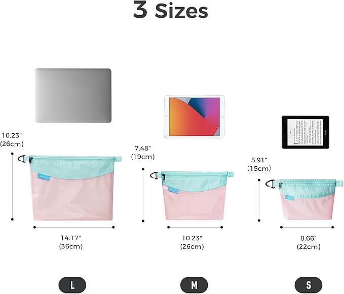 pack all Water-resistant Material Zipper Pouch, Mesh Zipper Bag - Image 8