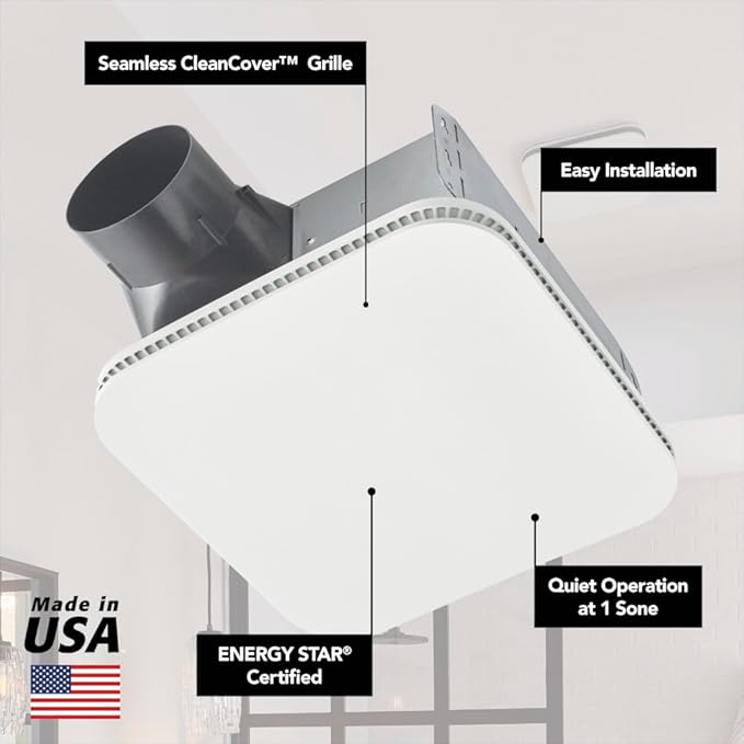 Broan-NuTone Bathroom Exhaust Fan – Easy Retrofit Without Attic Access - Image 4