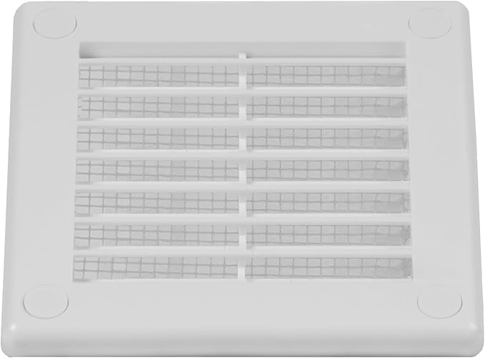 5-Pack 4" x 4" Square Air Vent Cover – White Plastic Vent Deflector - Image 8