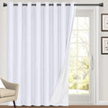 PrinceDeco 100% Blackout Curtains Linen Drapes 108 Inches Long Room Divider by PrinceDeco