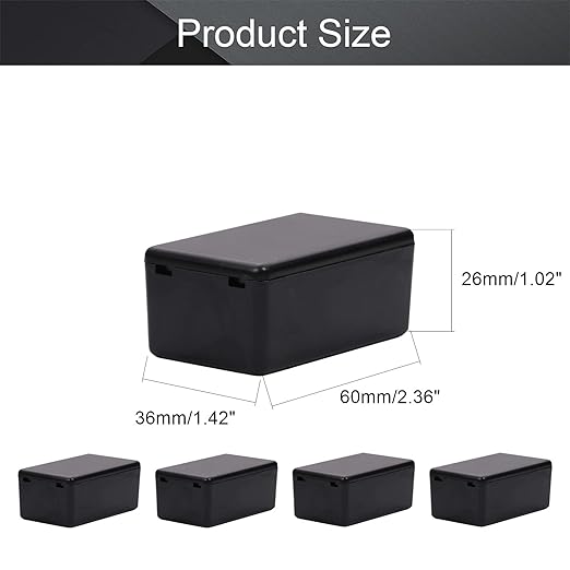 Fielect 8Pcs Dustproof Electronic Junction Box Plastic Enclosure Project Box - Image 2