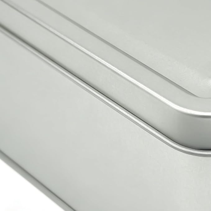 Metal Tins With Lids | Rectangular Storage Container - Image 6