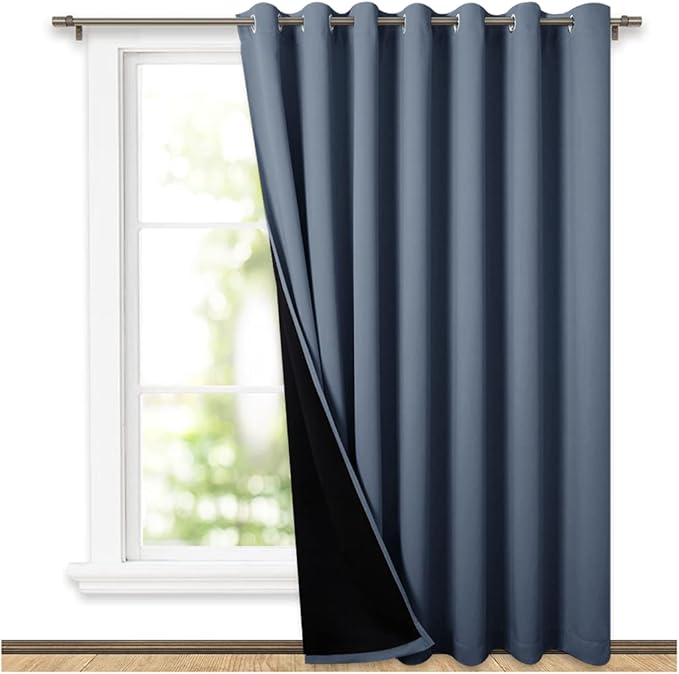 NICETOWN Vertical Blind for Window, Total Shade Patio Door Curtain, Heavy-Duty by NICETOWN