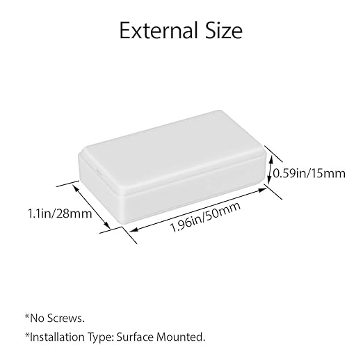 LeMotech Project Box 10 Pieces ABS Plastic Electrical Project Case Small - Image 3