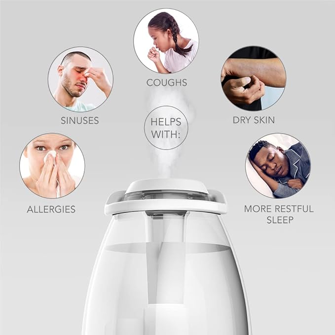 Sharper Image UHT1-SI Ultrasonic Cool Mist Humidifier, 0.4 Gallon Water Tank - Image 5