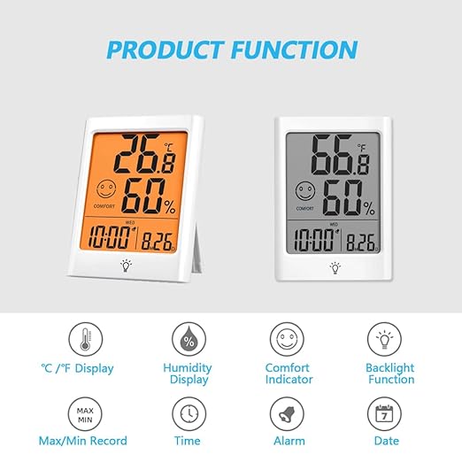 Digital Indoor Thermometer for Room, Smart Temperature Humidity Monitor - Image 2