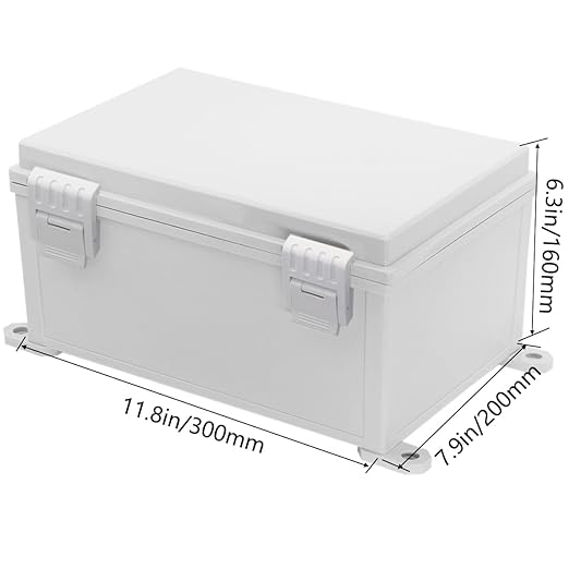 Zulkit Junction Box ABS Plastic Waterproof IP65 Electrical Boxes Hinged Shell - Image 2