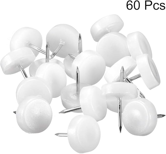 uxcell Furniture Feet Nail Plastic Glide Nails Chair Table Leg Protector 16mm - Image 3
