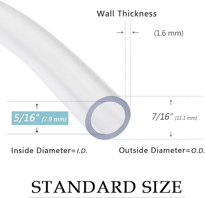 DAVCO 5/16" ID - 50 ft Clear Vinyl Tubing - Image 3