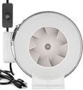 modunful 4 Inch Duct Fan with Switch Inline Ventilation Exhaust Fan, 3-Pin AC by modunfulbathroom