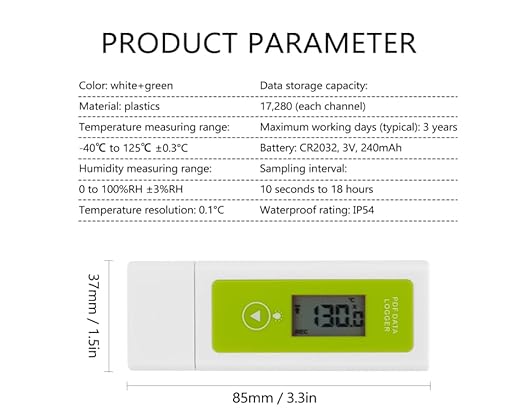 YMP-20ED Portable LED Display TemperatureAnd Humidity DataLogger Home-use - Image 6