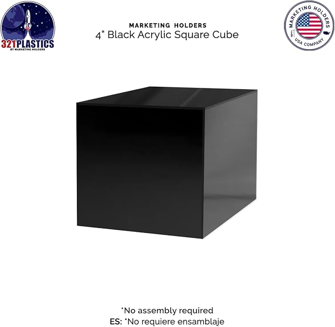 2 Pack 4" Acrylic Display Riser Box - Image 7