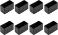 8Pcs Rectangle PVC Furniture Leg Caps, Vinyl Flexible Chair Leg Caps by Bonsicoky