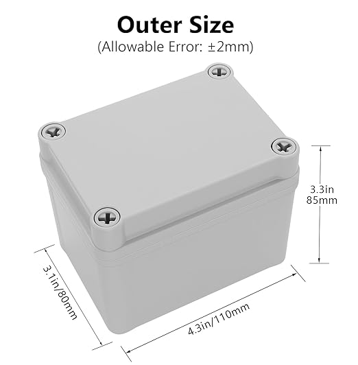 LeMotech Junction Box IP67 Waterproof Dustproof ABS Plastic Project Box - Image 2