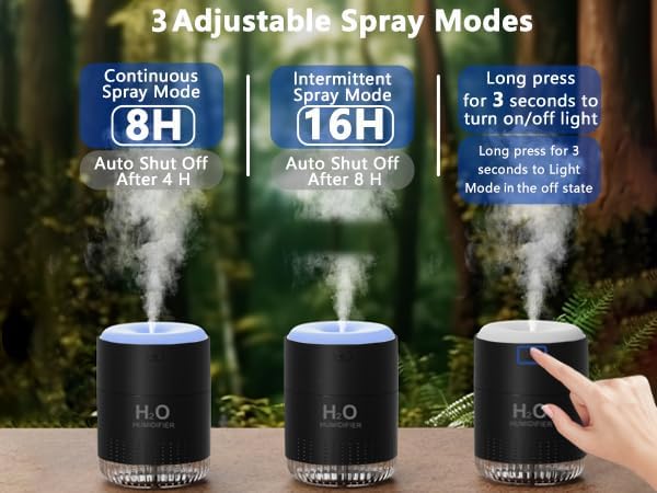 SZO Portable Mini Humidifier, 500ML USB Personal Cool Mist Humidifiers - Image 4