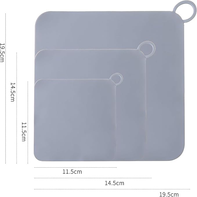 2 Pieces 8 x 8 Inch Silicone Tub Stopper Floor Drain Cover Sewer Anti-Odor Mat - Image 6