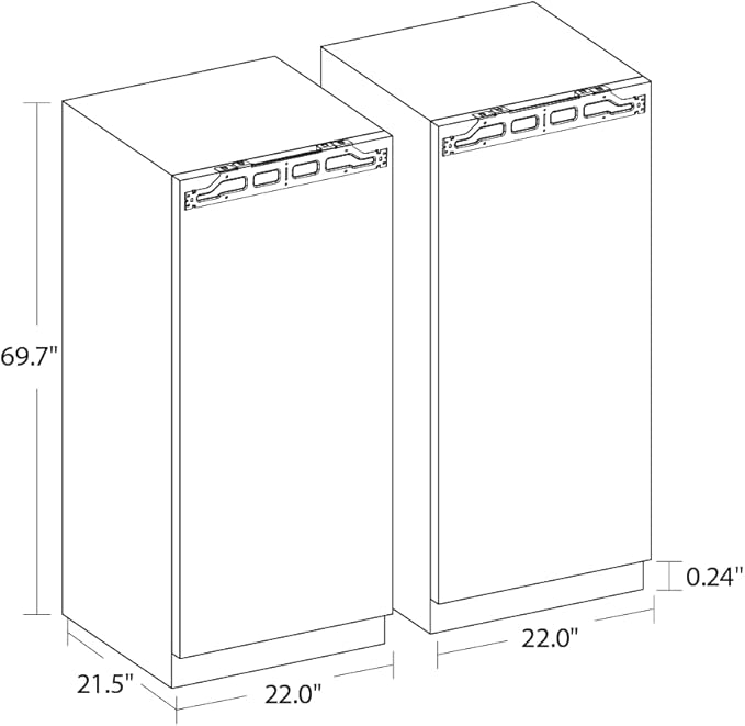 Ca'Lefort 22 Inch Panel Ready Refrigerator Bundle, 69.7" H Built-in Panel-Ready - Image 3
