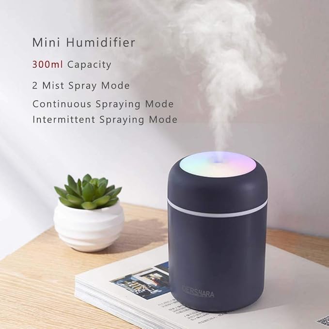 Colorful Cool Mini Humidifier, Essential Oil Diffuser Aroma Essential Oil USB - Image 4