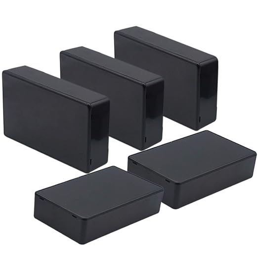 Zulkit 5Pcs Project Boxes ABS Plastic Electrical Project Case Power Junction by Zulkit