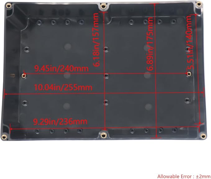 Project Box ABS Plastic Black Electrical Boxes IP65 Waterproof DIY Electronic - Image 3