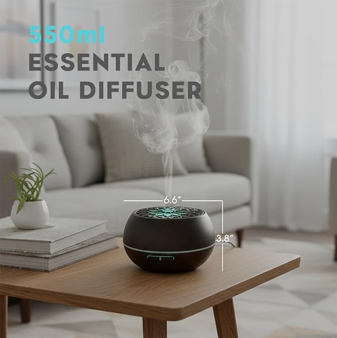 550ml Large Capacity Essential Oil Diffuser - Image 2