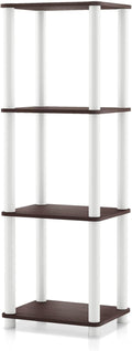 Homes: Inside + Out Apexa Modern 4-Tier Narrow Shelving Units, Collectibles by HOMESInsideOut