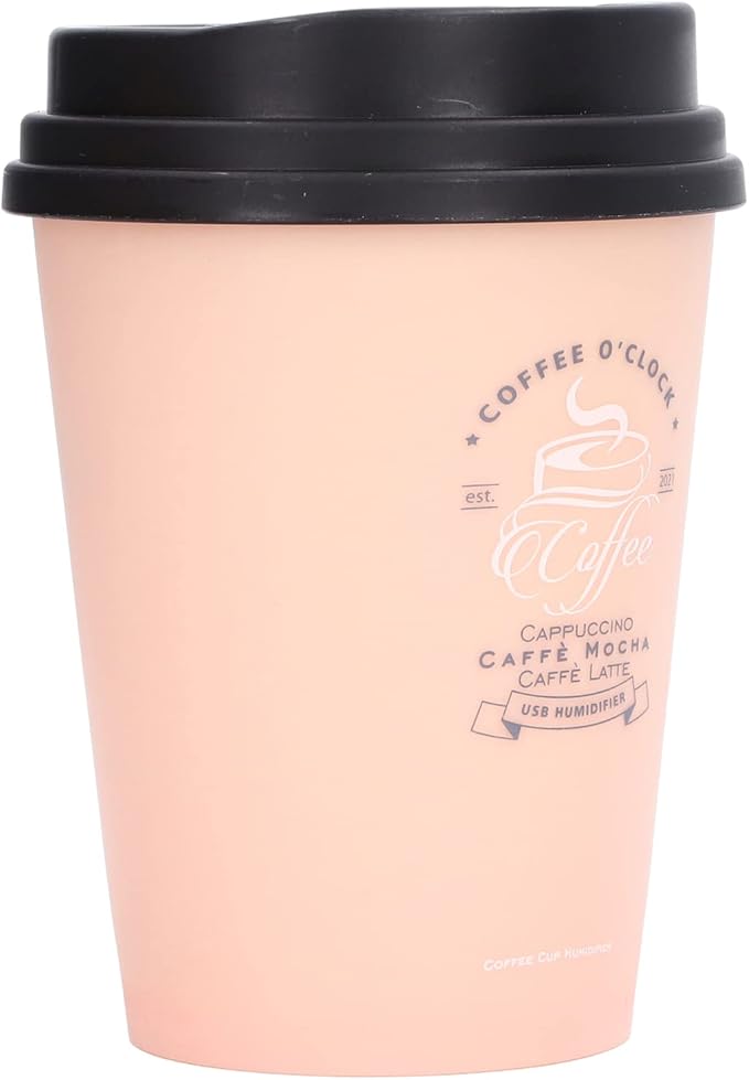 Desk Humidifier, USB Humidifier 300ml Coffee Cup Low Noise Auto Off Compact by YOUTHINK