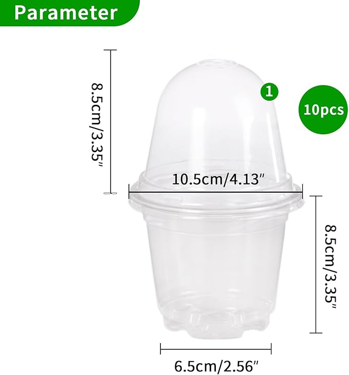JOPY 4 Inch Plastic Nursery Pots - Image 2